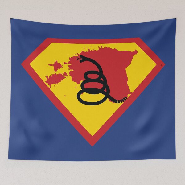 Item preview, ESTONIA SHIELD - Freedom Is The Superpower - Modern Gadsden Snake Flag - Dont Tread On Me SUPERHERO  design designed and sold by pelagio.