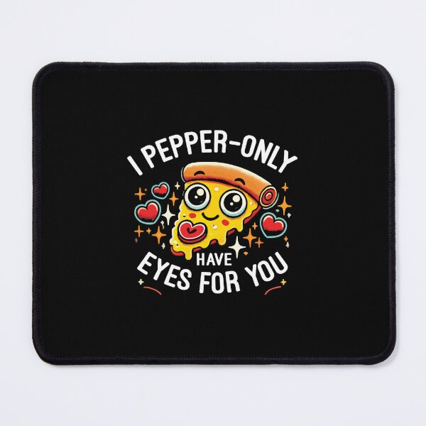 Item preview, I Pepper-only Have Eyes for You - Cute Valentine's Day Pizza designed and sold by chantastical.