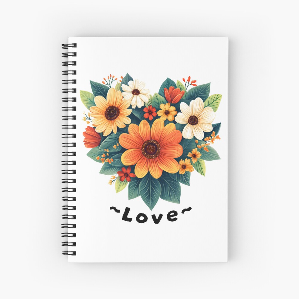 Spiral Notebook - Heart in Bloom