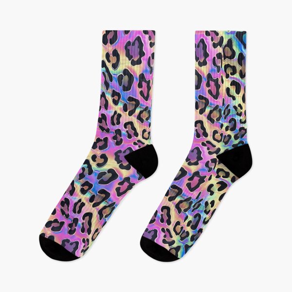 Item preview, Iridescent Rainbow Leopard Print Cheetah Spots Animal Pattern designed and sold by darkskydelights.