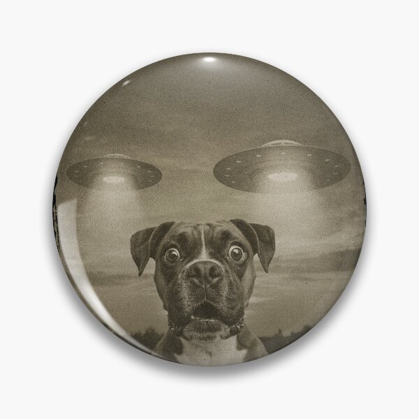 Item preview, Boxer Dog Selfie Phone Old Photo Funny UFO Sighting designed and sold by d247.