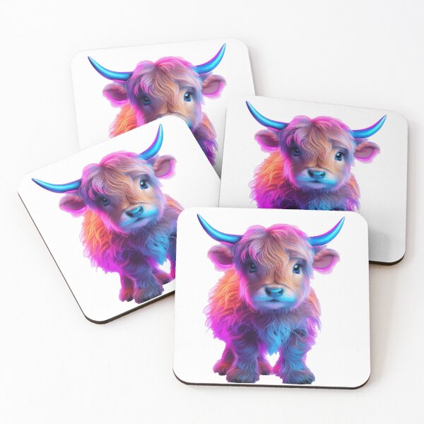 Item preview, Colourful Baby Highland Cow designed and sold by Steve-Craig.