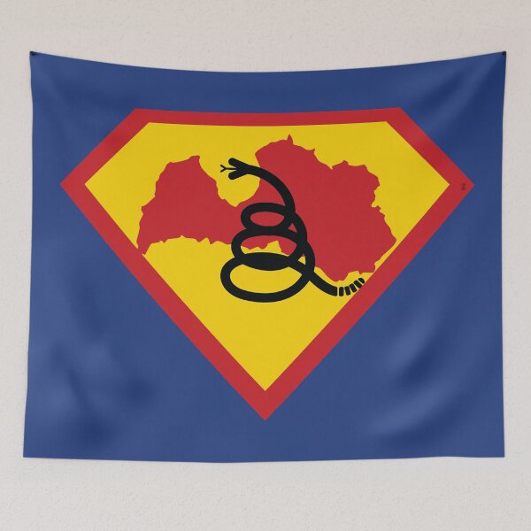 Item preview, LATVIA SHIELD - Freedom Is The Superpower - Modern Gadsden Snake Flag - Dont Tread On Me SUPERHERO design designed and sold by pelagio.