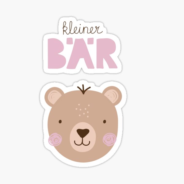 Little Bear pink Sticker