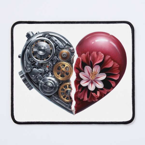 Item preview, Hearts, machines and flowers designed and sold by MadameSayCheese.