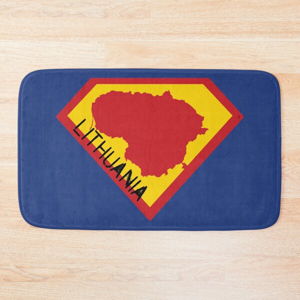 Item preview, SUPER LITHUANIA SHIELD - Freedom Is The Superpower -   SUPERHERO spellout design designed and sold by pelagio.