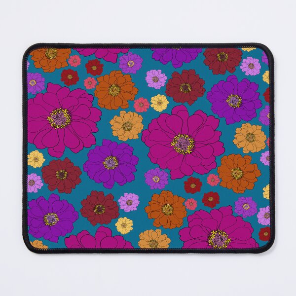 Item preview, Zinnia Burst - Cobalt designed and sold by Applerose Design.