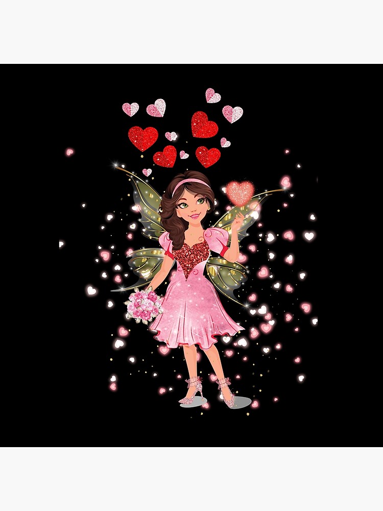 Thumbnail 2 of 2, Tote Bag, Gigi The Sweet Valentine Heart Fairy ™ designed and sold by TeelieTurner.