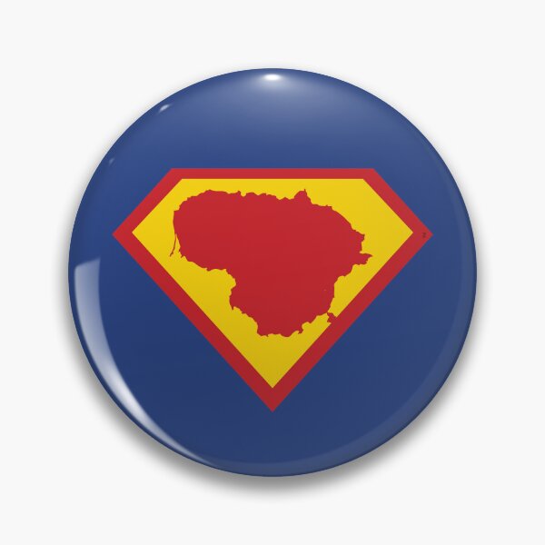 Item preview, SUPER LITHUANIA SHIELD - Freedom Is The Superpower -   SUPERHERO design designed and sold by pelagio.