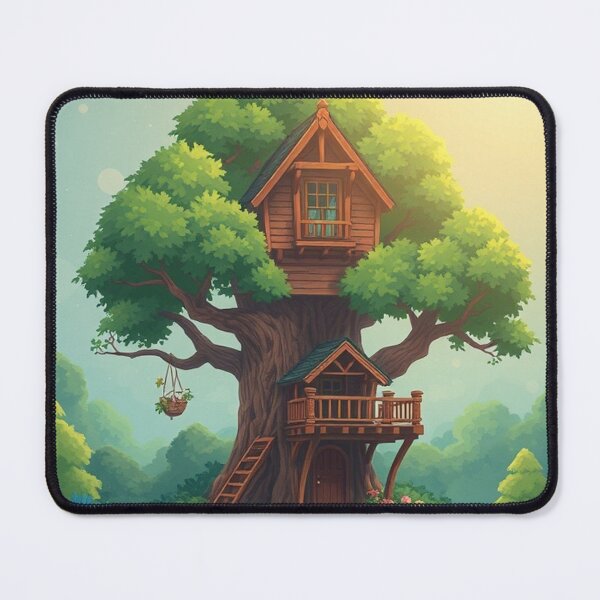 Item preview, Treehouse Building Cartoon Vector Icon designed and sold by hjian8219.