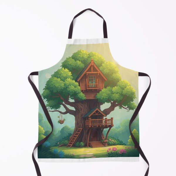 Item preview, Treehouse Building Cartoon Vector Icon designed and sold by hjian8219.