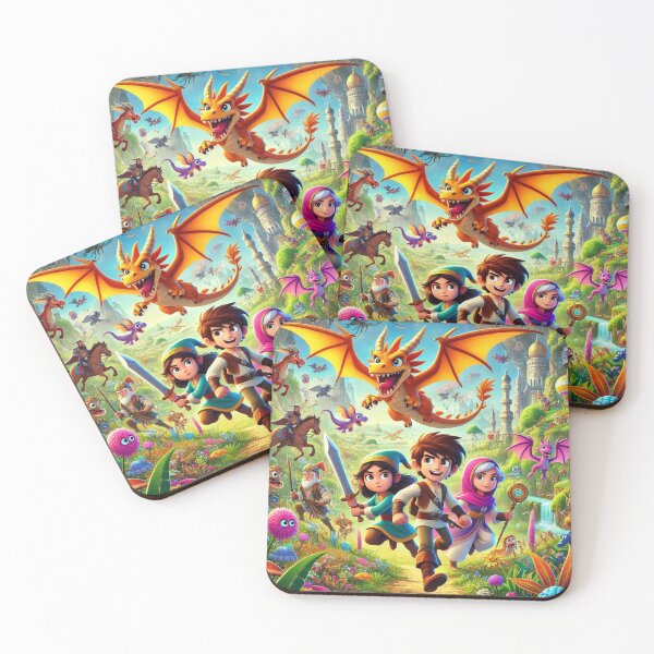 Item preview, Dragon Land Warrior Friends Adventures designed and sold by WyckedLynn.