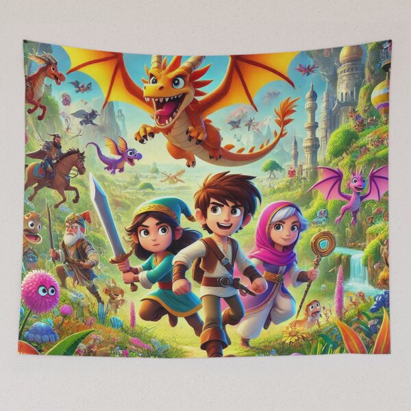 Item preview, Dragon Land Warrior Friends Adventures designed and sold by WyckedLynn.
