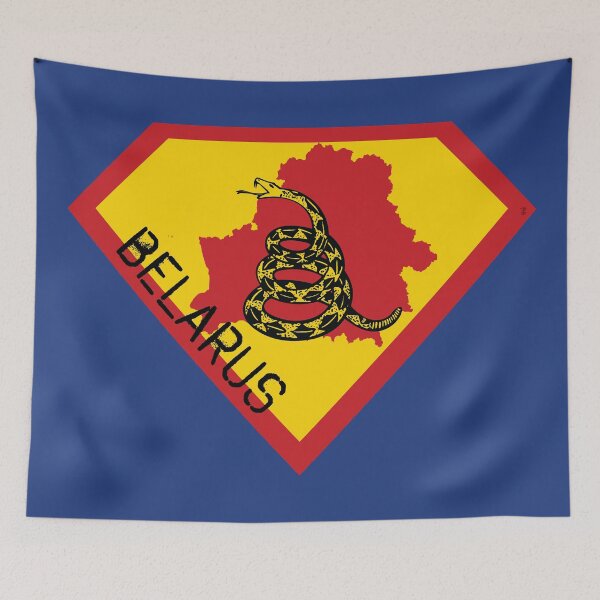Item preview, BELARUS SHIELD - Freedom Is The Superpower - Gadsden Snake Flag - Dont Tread On Me SUPERHERO spellout design designed and sold by pelagio.