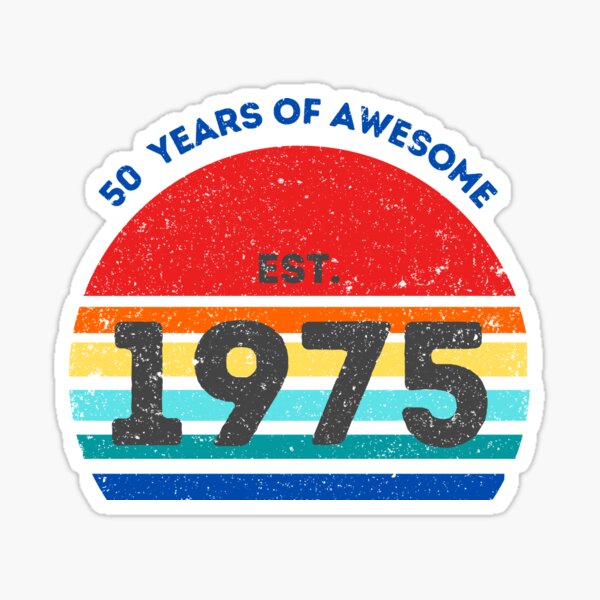 Item preview, Vintage 50th Birthday 1975 designed and sold by NewfieDragon.