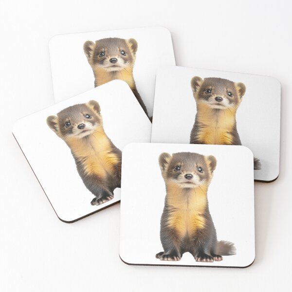 Item preview, A baby Pine martin looking straight ahead designed and sold by Steve-Craig.