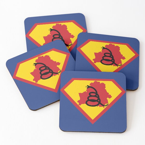 Item preview, BELARUS SHIELD - Freedom Is The Superpower - Modern Gadsden Snake Flag - Dont Tread On Me SUPERHERO design designed and sold by pelagio.