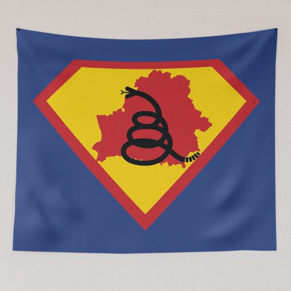 Item preview, BELARUS SHIELD - Freedom Is The Superpower - Modern Gadsden Snake Flag - Dont Tread On Me SUPERHERO design designed and sold by pelagio.
