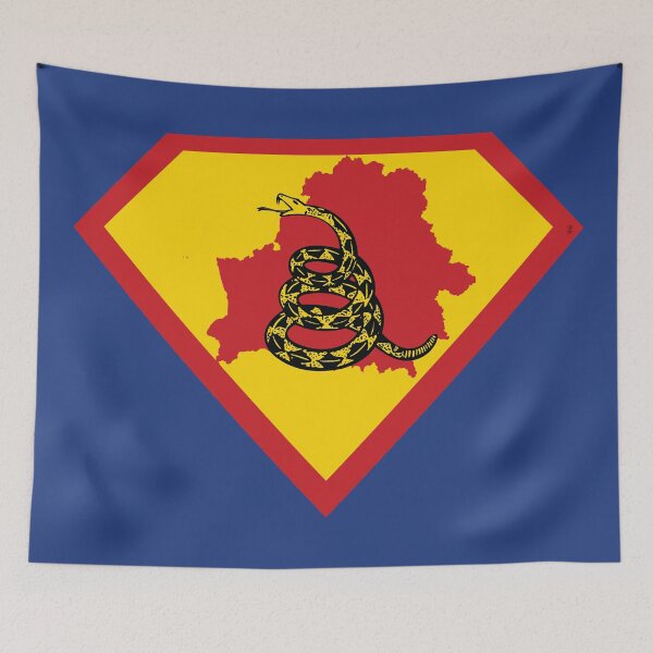 Item preview, BELARUS SHIELD - Freedom Is The Superpower - Gadsden Snake Flag - Dont Tread On Me SUPERHERO  design designed and sold by pelagio.