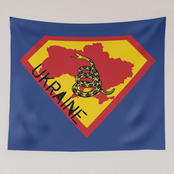 Item preview, UKRAINE SHIELD - Freedom Is The Superpower -  Gadsden Snake Flag - Dont Tread On Me SUPERHERO spellout design designed and sold by pelagio.