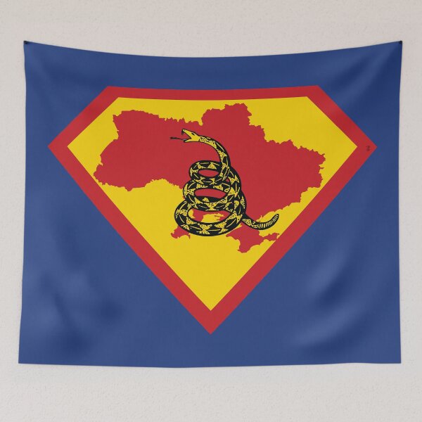 Item preview, UKRAINE SHIELD - Freedom Is The Superpower -  Gadsden Snake Flag - Dont Tread On Me SUPERHERO  design designed and sold by pelagio.