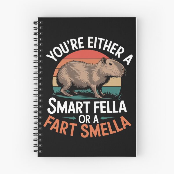 Item preview, Funny Capybara You're Either A Smart Fella Or A Fart Smella designed and sold by Print_Fuse.