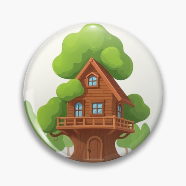 Item preview, Treehouse Building Cartoon Vector Icon designed and sold by hjian8219.