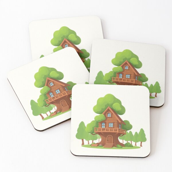Item preview, Treehouse Building Cartoon Vector Icon designed and sold by hjian8219.