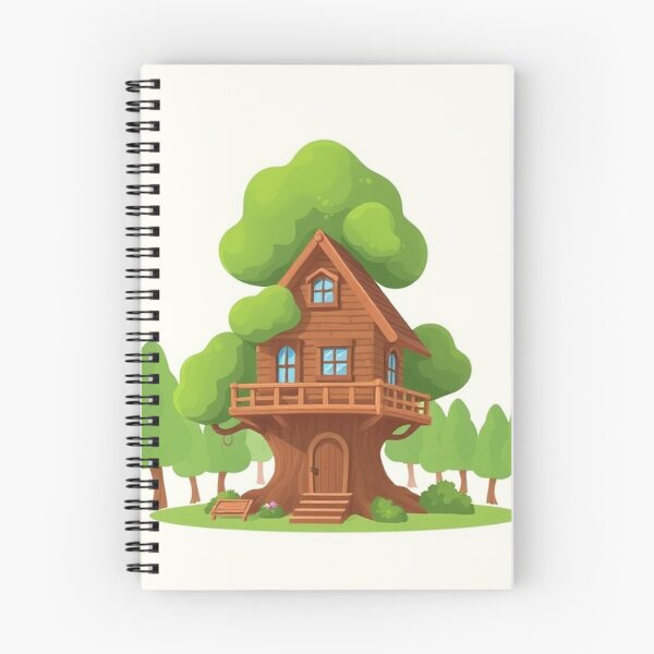 Item preview, Treehouse Building Cartoon Vector Icon designed and sold by hjian8219.
