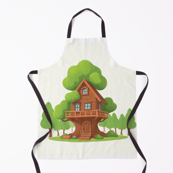 Item preview, Treehouse Building Cartoon Vector Icon designed and sold by hjian8219.