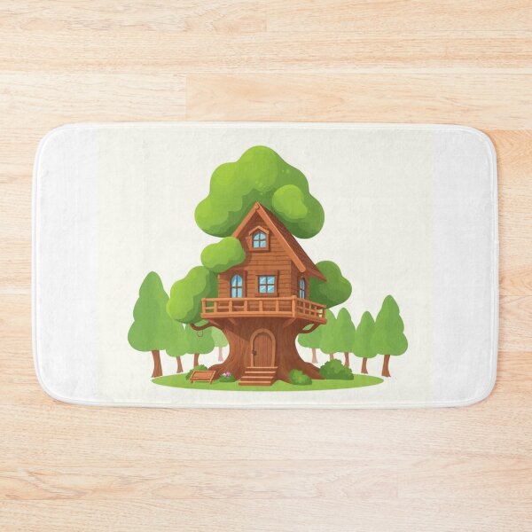 Item preview, Treehouse Building Cartoon Vector Icon designed and sold by hjian8219.