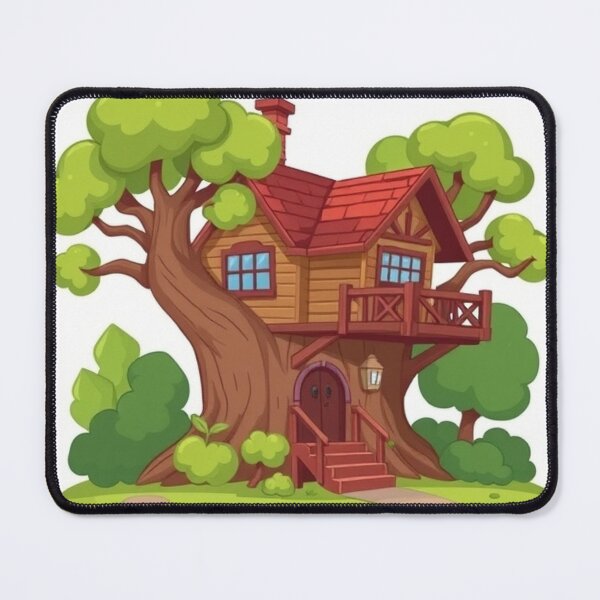 Item preview, Treehouse Building Cartoon Vector Icon designed and sold by hjian8219.