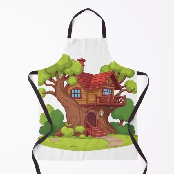Item preview, Treehouse Building Cartoon Vector Icon designed and sold by hjian8219.