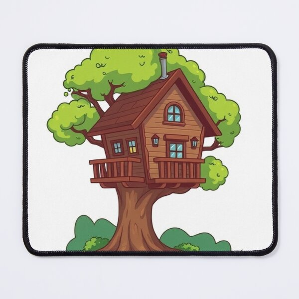 Item preview, Treehouse Building Cartoon Vector Icon designed and sold by hjian8219.