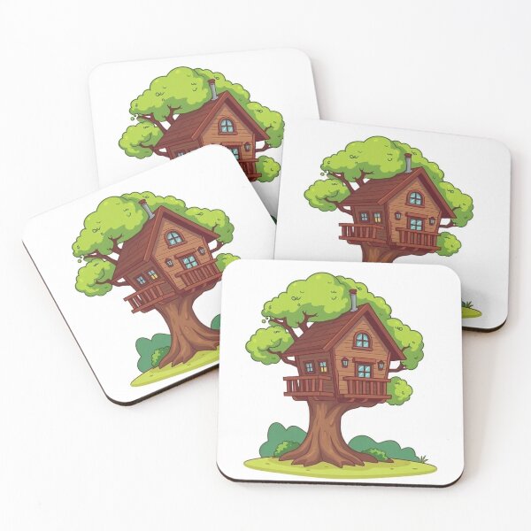 Item preview, Treehouse Building Cartoon Vector Icon designed and sold by hjian8219.