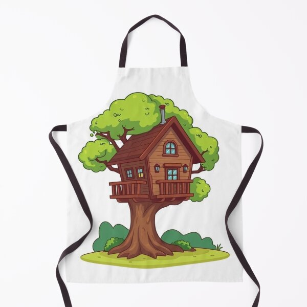 Item preview, Treehouse Building Cartoon Vector Icon designed and sold by hjian8219.
