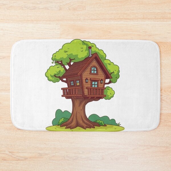 Item preview, Treehouse Building Cartoon Vector Icon designed and sold by hjian8219.