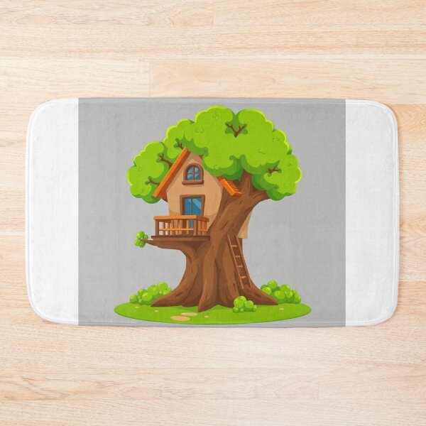 Item preview, Treehouse Building Cartoon Vector Icon designed and sold by hjian8219.