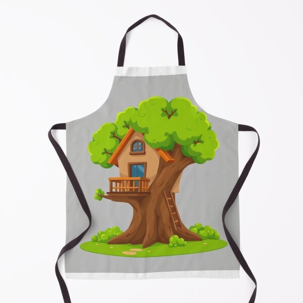 Item preview, Treehouse Building Cartoon Vector Icon designed and sold by hjian8219.