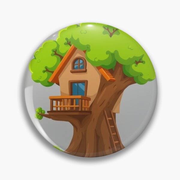 Item preview, Treehouse Building Cartoon Vector Icon designed and sold by hjian8219.