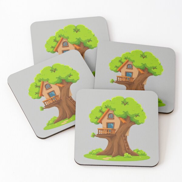 Item preview, Treehouse Building Cartoon Vector Icon designed and sold by hjian8219.