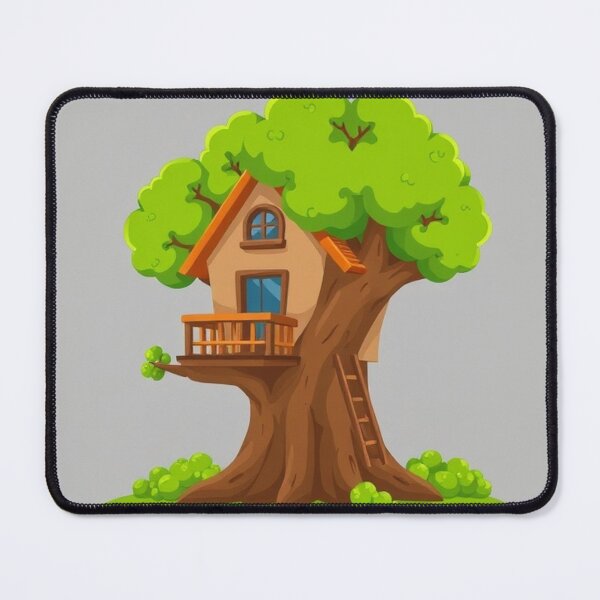 Item preview, Treehouse Building Cartoon Vector Icon designed and sold by hjian8219.