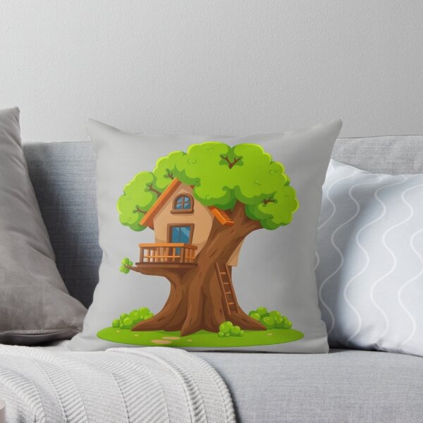 Item preview, Treehouse Building Cartoon Vector Icon designed and sold by hjian8219.
