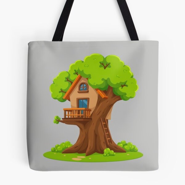 Item preview, Treehouse Building Cartoon Vector Icon designed and sold by hjian8219.