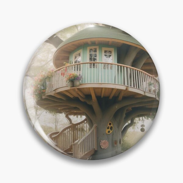 Item preview, Treehouse Building Cartoon Vector Icon designed and sold by hjian8219.