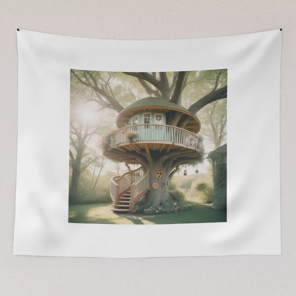 Item preview, Treehouse Building Cartoon Vector Icon designed and sold by hjian8219.