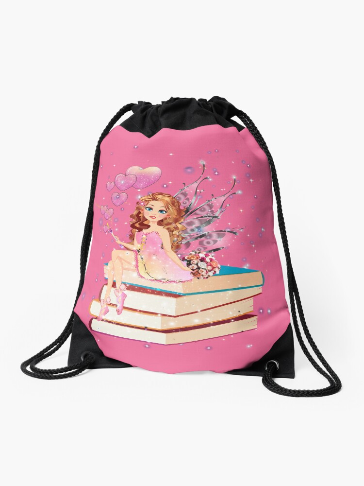 Thumbnail 1 of 3, Drawstring Bag, Felicia's Valentine Romance Collection™ designed and sold by TeelieTurner.