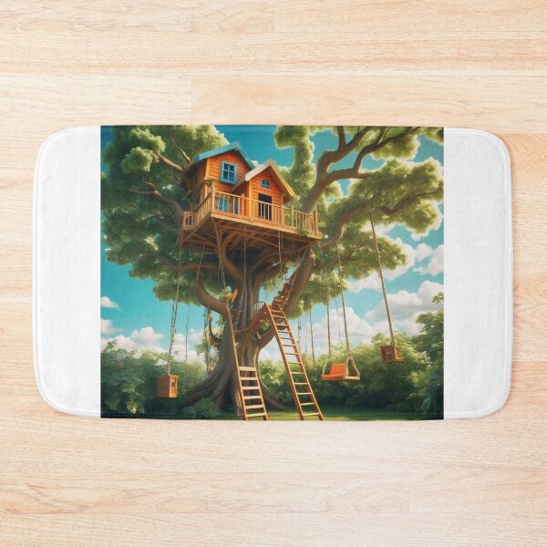 Item preview, Treehouse Building Cartoon Vector Icon designed and sold by hjian8219.