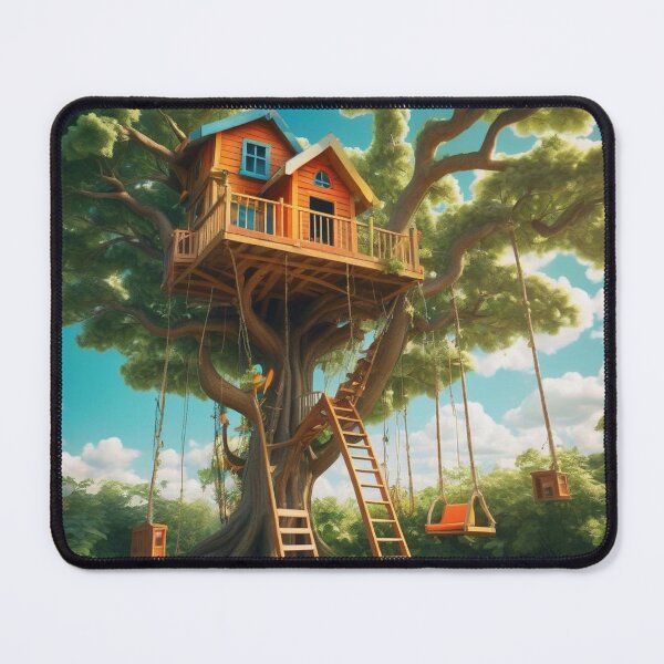 Item preview, Treehouse Building Cartoon Vector Icon designed and sold by hjian8219.