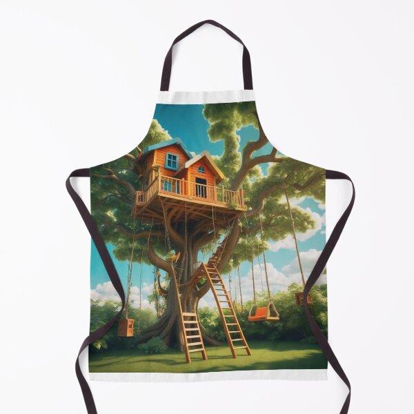 Item preview, Treehouse Building Cartoon Vector Icon designed and sold by hjian8219.